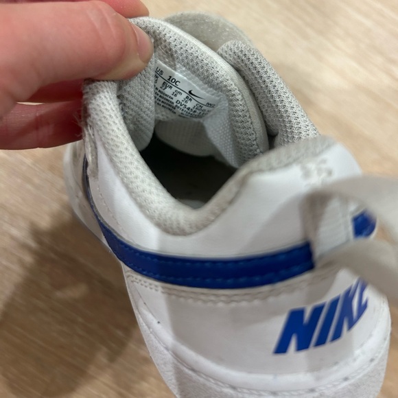 Nike Court Borough Low Recraft Toddler Shoes 10 blue and white - Picture 5 of 5